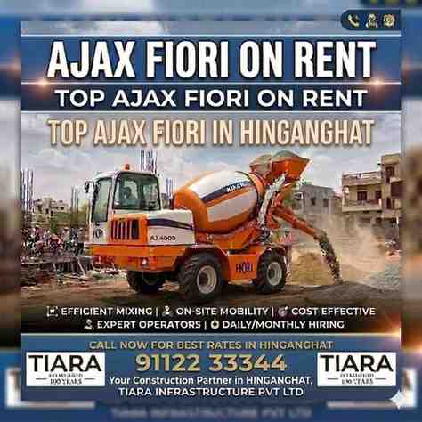 Ajax Fiori on Rent in Hinganghat | Self-Loading Mixer Rental Services